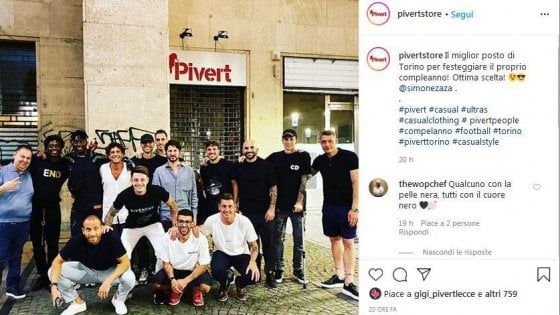 Torino, Zaza "arruolato" dal marchio vicino a Casapound: "Ha festeggiato da noi"