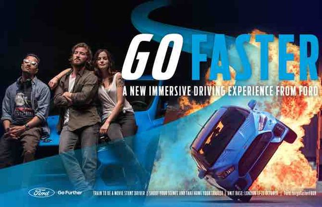 Ford Go Faster, stunt per un giorno