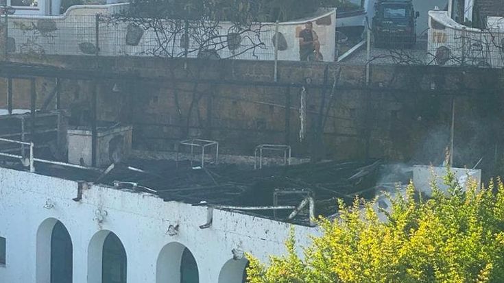 Incendio a Ponza, fiamme e paura al Grand Hotel Santa Domitilla