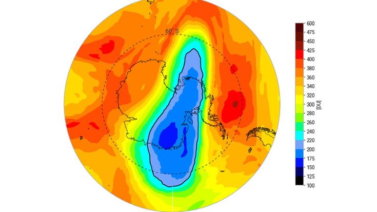 Il buco dell’ozono antartico superiore alla media del 2026