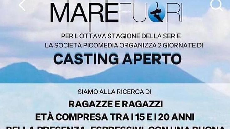 Mare Fuori 8 casting al PalaEden: attesi in centinaia