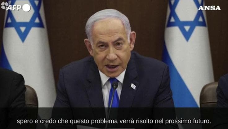Medio Oriente, Netanyahu: "Spero che il problema dell'invio di armi dagli Usa si risolva"