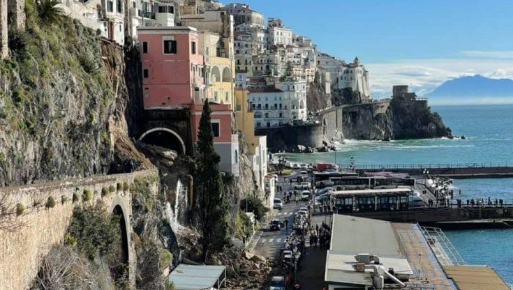 Frana sulla statale Amalfitana: la Regione stanzia 4 milioni per la messa in sicurezza 
