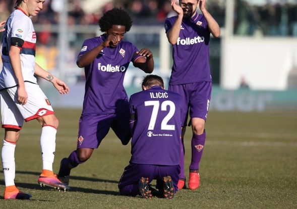 Ilicic, Chiesa, Kalinic: i gol viola di Fiorentina-Genoa