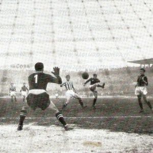 Settant'anni fa Juve-Milan 1-7, prima partita di A trasmessa in tv