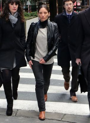 Katerina Mathas in Tribunale<br />per la morte di Alessandro