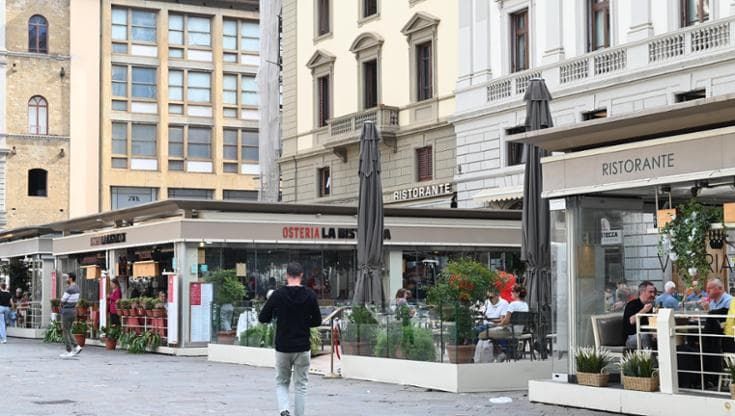 Spazi esterni dei locali: arrivate 828 richieste, 576 nell’area Unesco