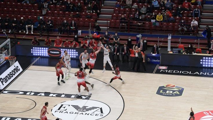 La Virtus rimonta una volta, non due: Milano vince al supplementare