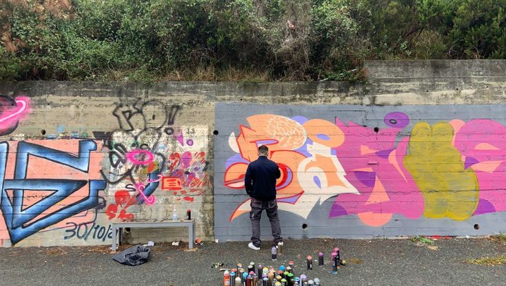 I muri liberi del Cep di Pra' si riempiono di colori