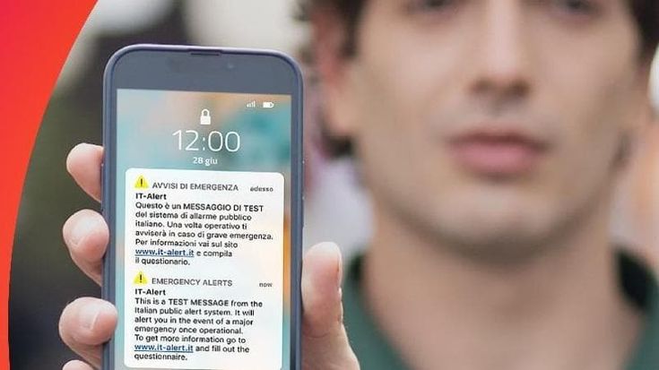 IT-alert: incidenti nucleari, fughe chimiche, collasso di dighe. Ma è solo un messaggio di prova della Protezione Civile sul cellulare