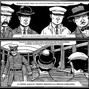 Le vite di Sacco e Vanzetti, il graphic novel sembra una puntata di Csi