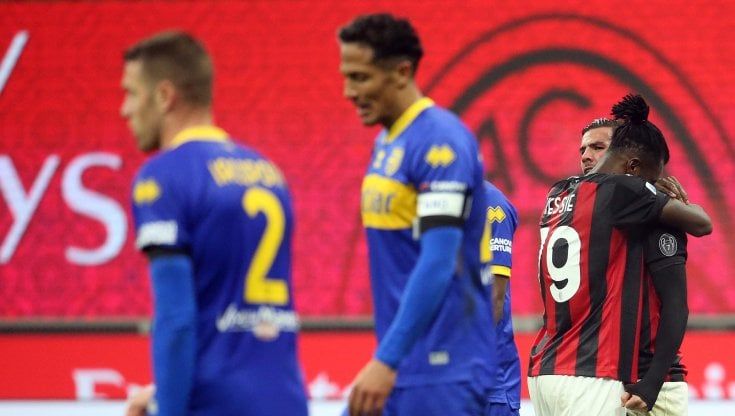 Milan-Parma 2-2, Theo Hernandez al 91' salva i rossoneri