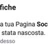 Facebook chiude la pagina dei 