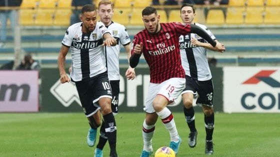 Blitz di Hernandez nel finale: tre punti del Milan a Parma 
