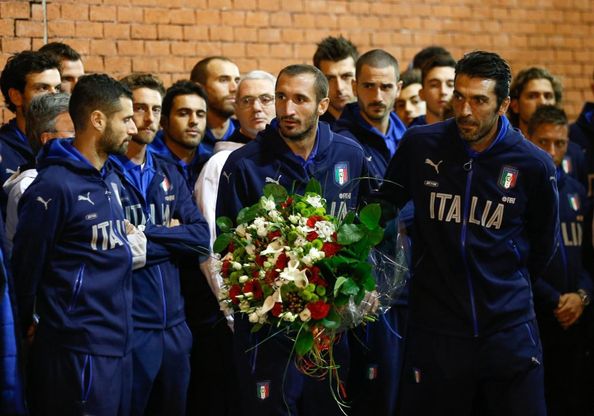 Belgio-Italia, gli azzurri ricordano le vittime dell'Heysel