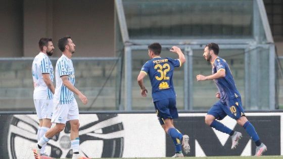 Verona-Spal 3-0, Di Carmine e Faraoni, tutto facile per i veneti