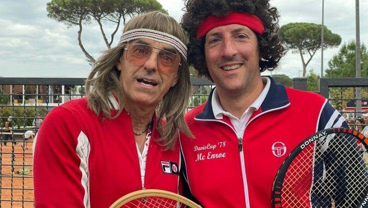 Borg e McEnroe avvistati al Foro Italico, fila per i selfie con sorpresa
