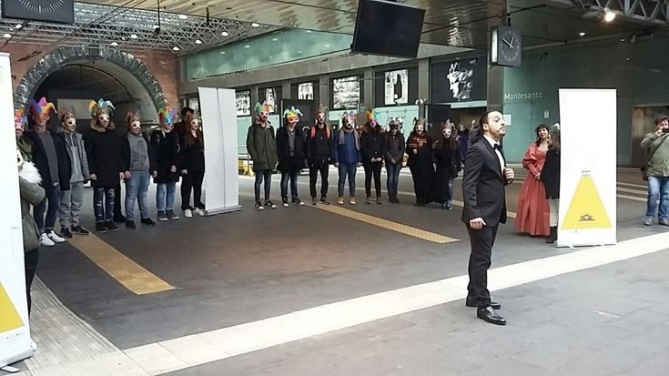 Funicolare di Montesanto, il flash mob del teatro San Carlo