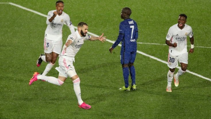 Champions League, Real Madrid-Chelsea 1-1: Benzema tiene a galla i Blancos, tutto rimandato al ritorno