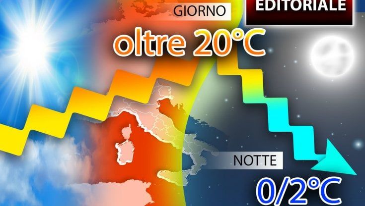 Previsioni meteo, in arrivo forti sbalzi termici: fino a 20°C di differenza tra giorno e notte