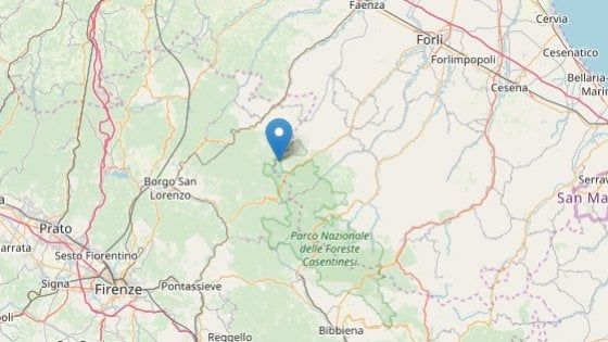Terremoto di magnitudo 3.3 tra Toscana e Romagna