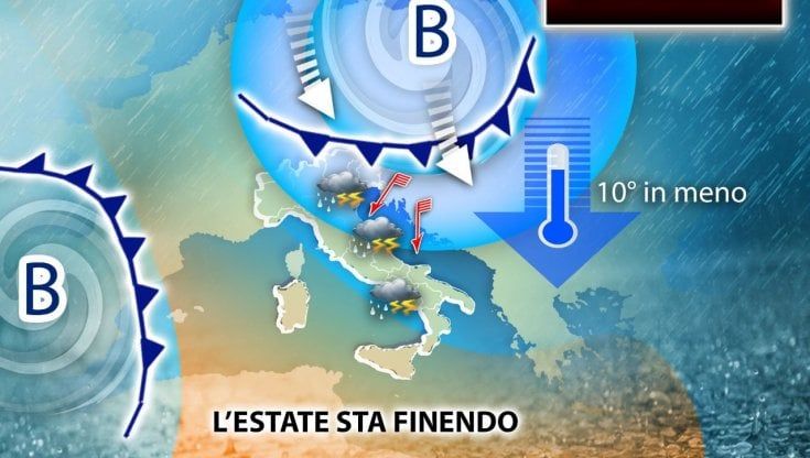 Previsioni meteo, ultimi giorni d'estate, poi arriva l'autunno. Piogge nel weekend