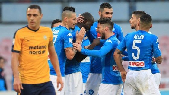 Napoli-Verona 2-0, Koulibaly e Callejon abbattono il bunker veneto
