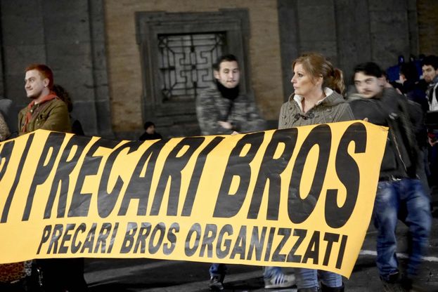 Manifestazione in centro di Bros, Banchi nuovi e Tav