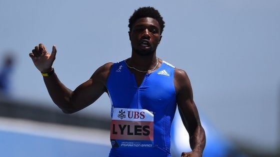 Atletica: Lyles vola più di Bolt sui 200, ma erano 15 metri in meno