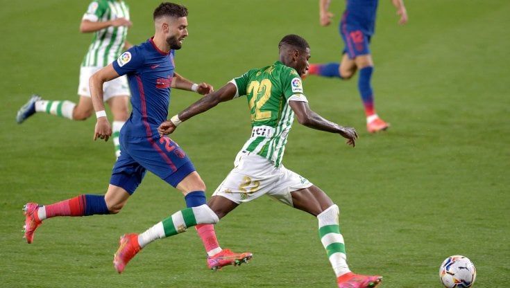 Liga, l'Atletico Madrid frena anche con il Betis Siviglia: ora il Real è a -1