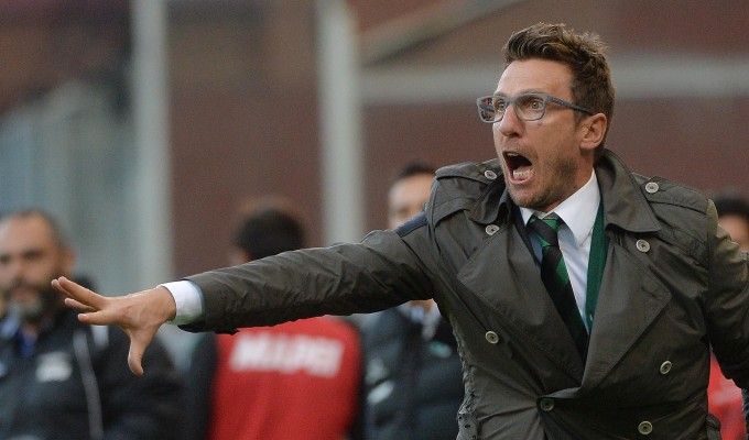 Sassuolo, Di Francesco: "Con la Roma gara diversa dalle altre"