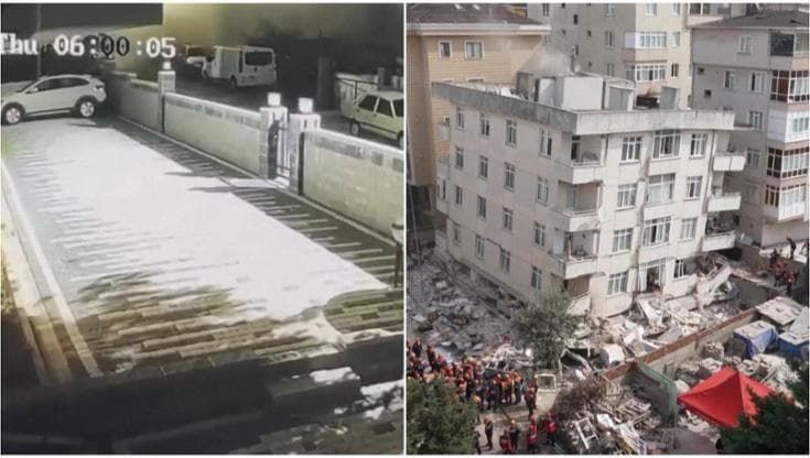 Crolla un palazzo a Istanbul: due morti e tre persone ancora intrappolate. Le immagini