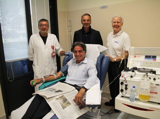 Parma, Avis festeggia la 180esima donazione di Giorgio Pagliari 