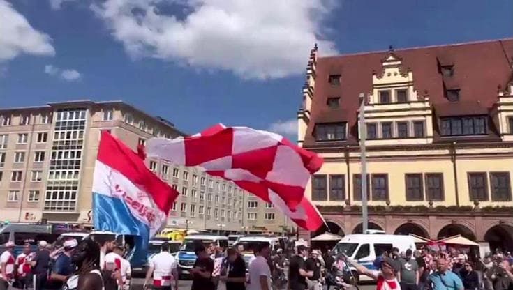 Euro 2024, è Lipsia ma sembra Zagabria: i tifosi croati sono molti di più degli italiani