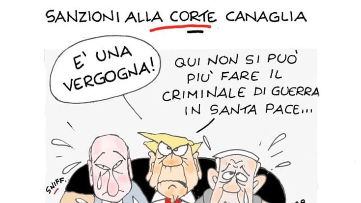 La Corte canaglia nella vignetta di Ellekappa