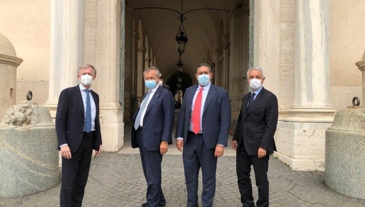 Toti e Brugnaro incontrano Mattarella: delegazione di Coraggio Italia al Quirinale