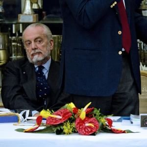 Napoli, De Laurentiis: ''Soldi per lo stadio solo con la legge inglese''