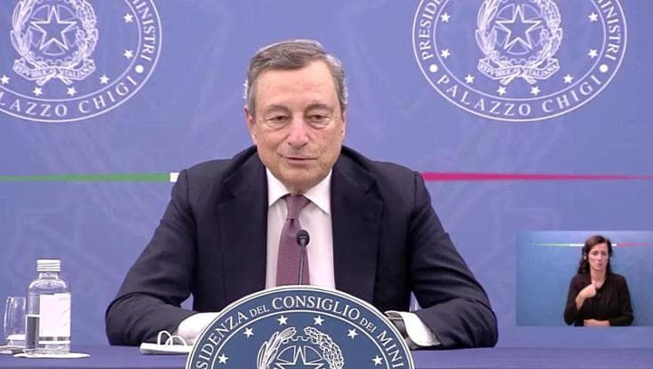 Draghi: "Lega assente in Consiglio dei ministri? Ce lo spiegherà Salvini"