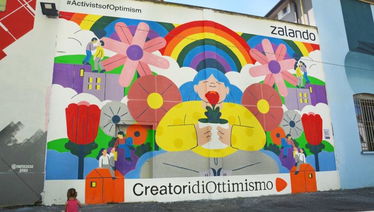 Street art in Bovisa: al Politecnico 2mila metri quadrati di opere dipinte da artisti e studenti