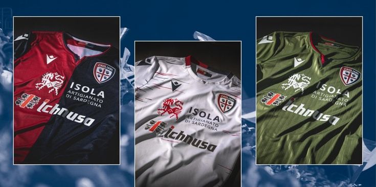 Cagliari, ecco le nuove maglie