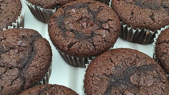 Il muffin è al cioccolato, ma gluten free