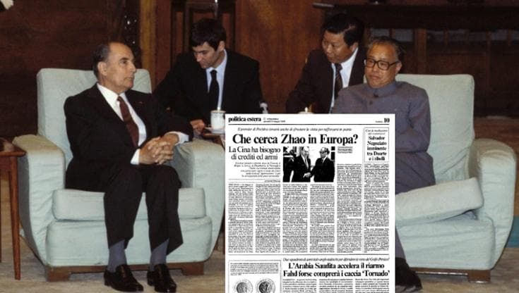 Che cosa cerca il primo ministro cinese Zhao Ziyang in Europa?
