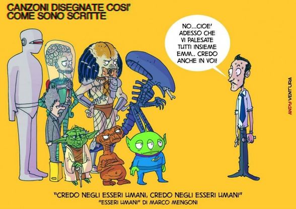 Le strofe diventano disegni: canzoni tutte da ridere
