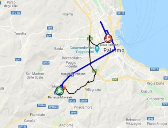 Giro d'Italia a Palermo, le mappe del percorso chiuso al traffico
