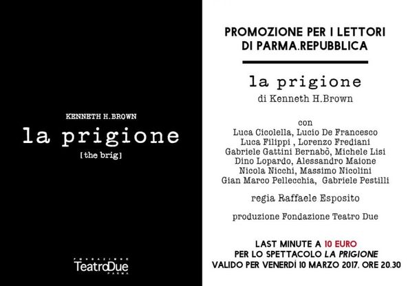 La Prigione, a Teatro Due la promozione per i nostri lettori