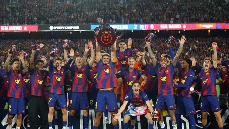 Barcellona, la notte più bella: batte 2-0 il Real Madrid e diventa campione di Spagna