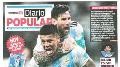 Argentina, l'impresa contro la Nigeria conquista le prime pagine mondiali