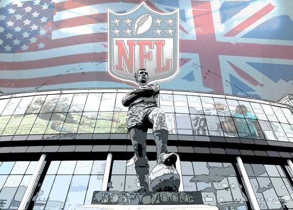 La Nfl nel tempio sportivo inglese di Wembley, i disegni di Ruggiero