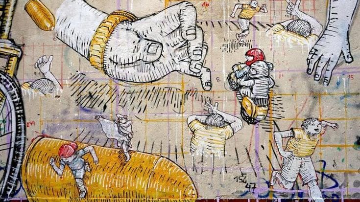 Lo street artist Blu firma un nuovo murale per Ugo Russo a Napoli