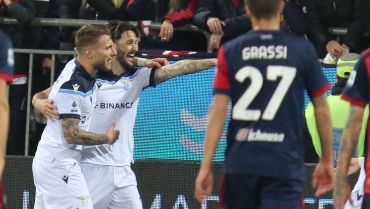 Cagliari-Lazio 0-3: tris con vista Europa, e Immobile raggiunge Piola